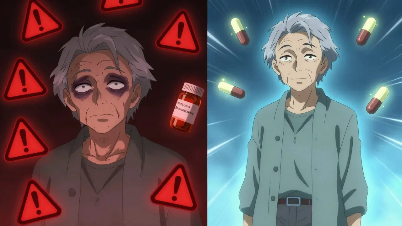 Senior transformed from overwhelmed by meds to calm with only essential pills